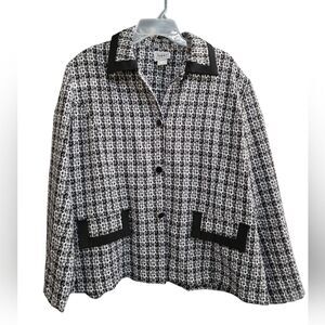 Nikki 3-Button Tweed Blazer 18